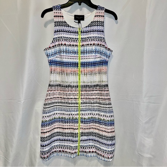 Romeo & Juliet Couture Dresses & Skirts - Romeo + Juliet Neon Multi Ombre Perforated Zip-Up Sleeveless A-Line Sheath Dress